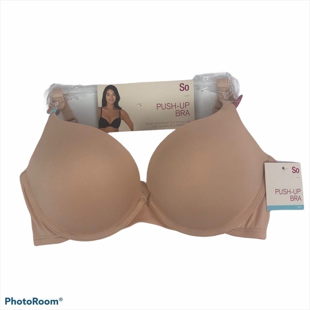 NWT SO by Kohl’s Women’s Bra Size 34C Color Tan
